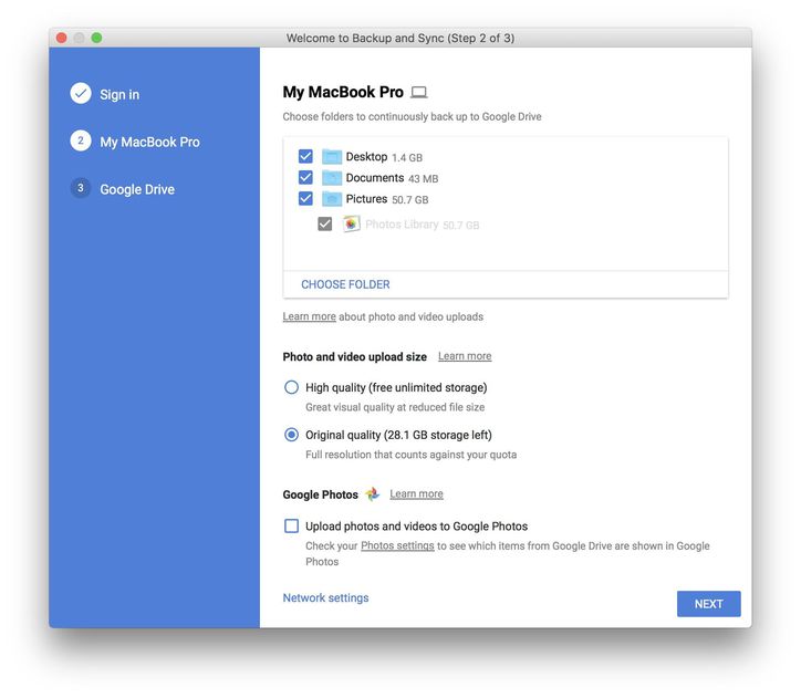 Using google drive as a backup tool for a hard mac reinstall tool